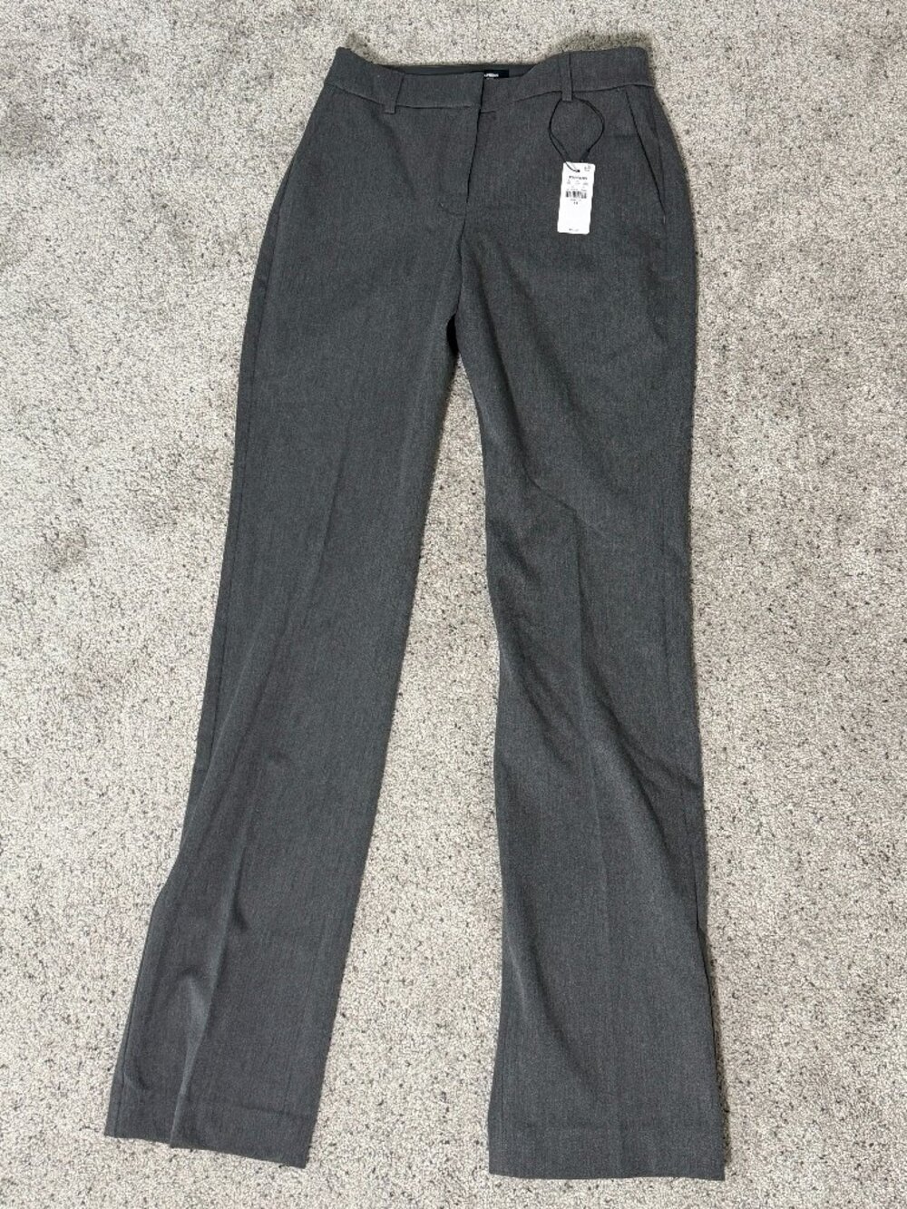 NWT Express Editor Gray Career Work Pants Size 0 Regular Professional Trousers